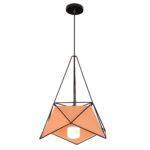 contemporary-industrial-geometric-pendant-light-black-and-orange