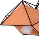 contemporary-industrial-geometric-pendant-light-black-and-orange