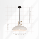 industrial-dome-pendant-light-white-size